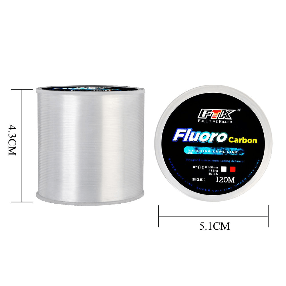 Linha de Pesca Blindada Fluorcarbono 120m